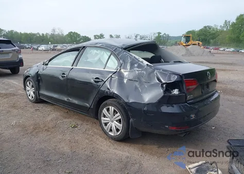 2017 Volkswagen Jetta 1.4T S из США, поврежденный, VIN 3VW2B7AJ6HM345400